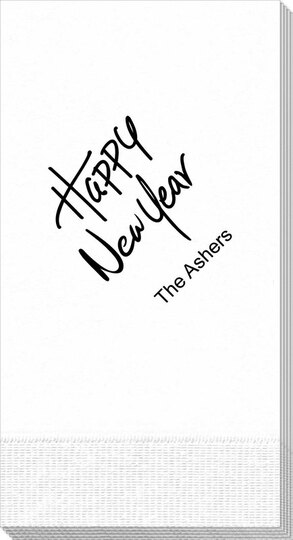 Fun Happy New Year Guest Towels